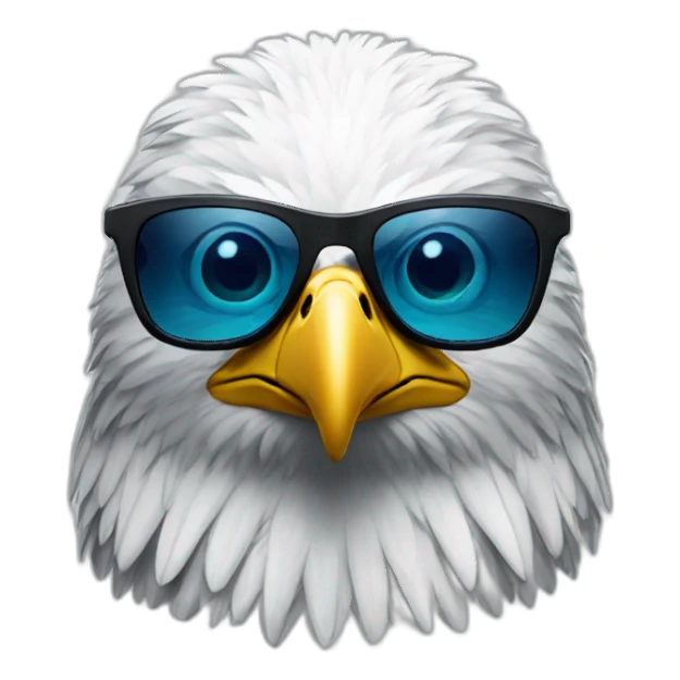 an eagle wearing Oakley glasses sticker