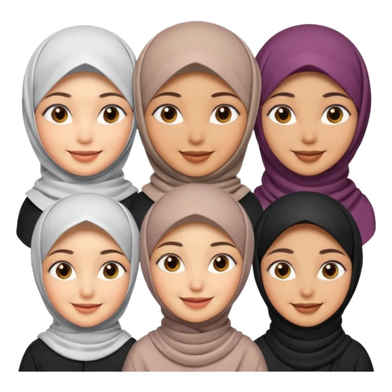 hijab women sticker