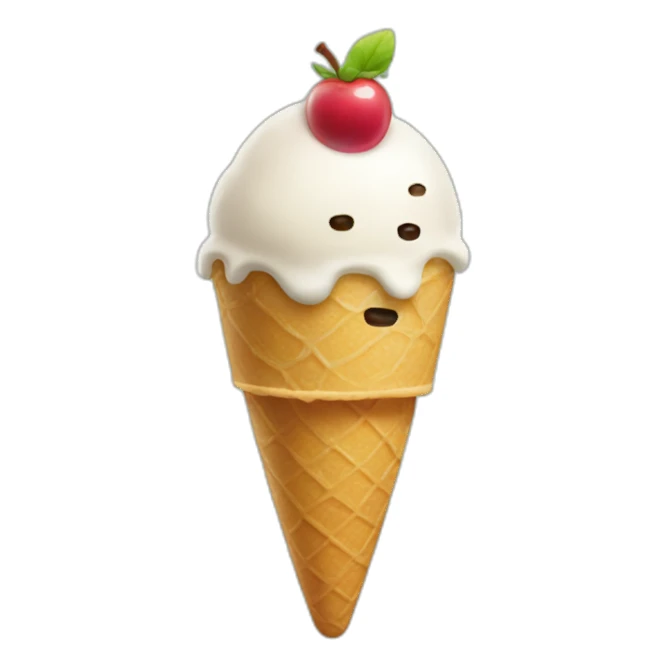 Ice cream smilong sticker