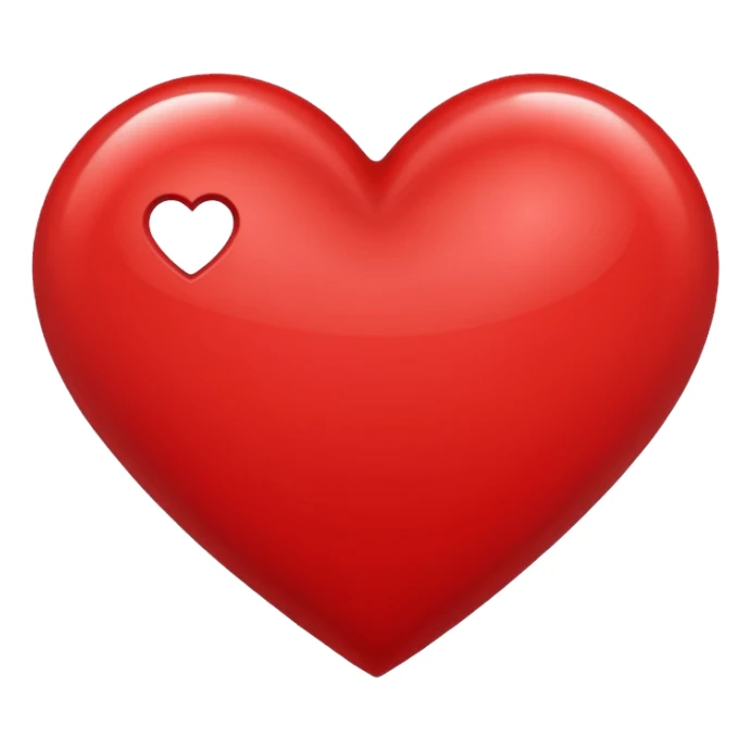 heart with a double outline sticker