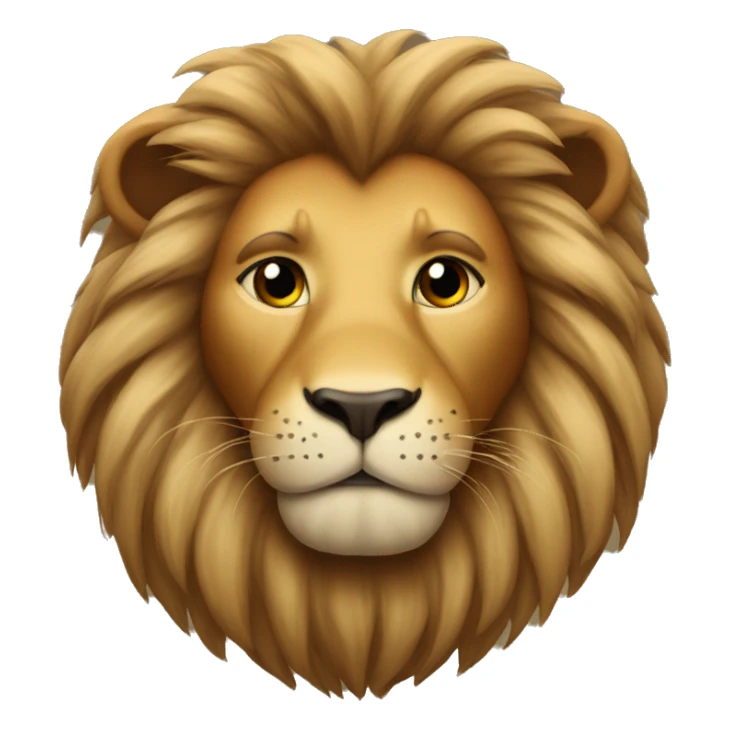lion with love eyes sticker
