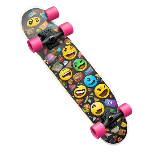 skateboard with stickers sticker