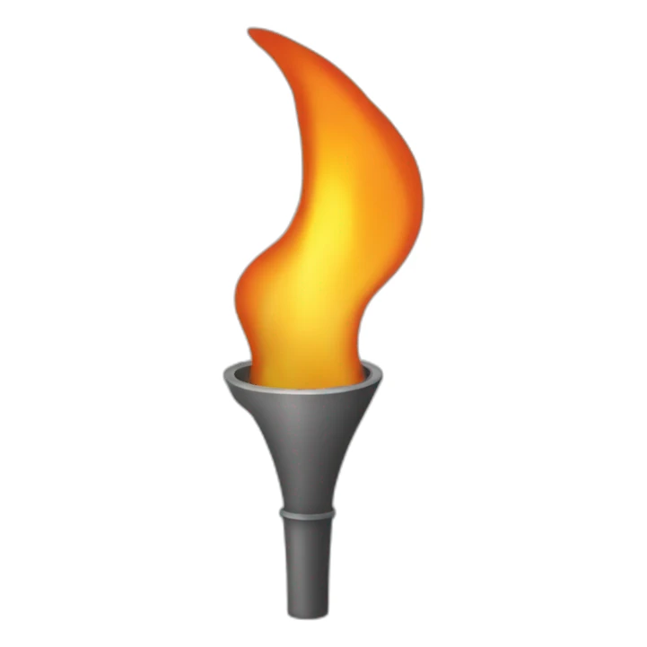 Flame torch sticker