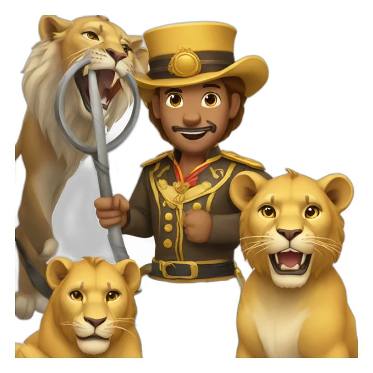 lion tamer sticker