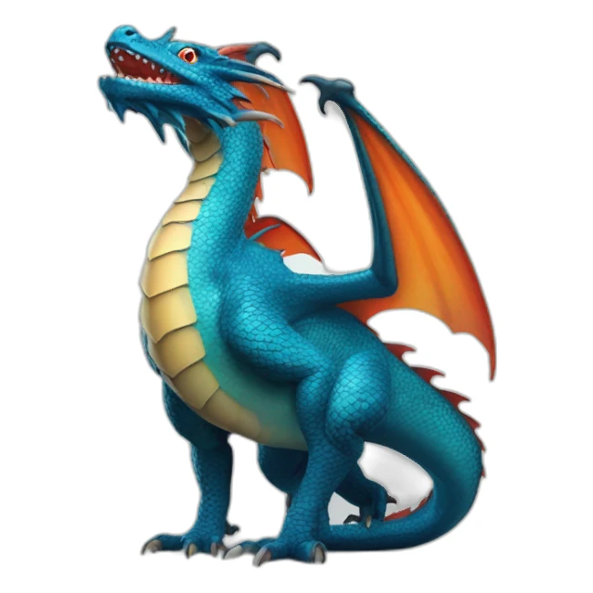 Un DRAGON-poisson braisé sticker