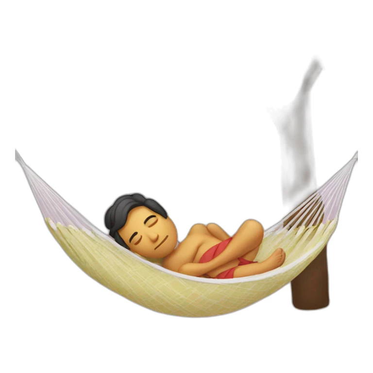 Mexican sleeping in hammock sticker