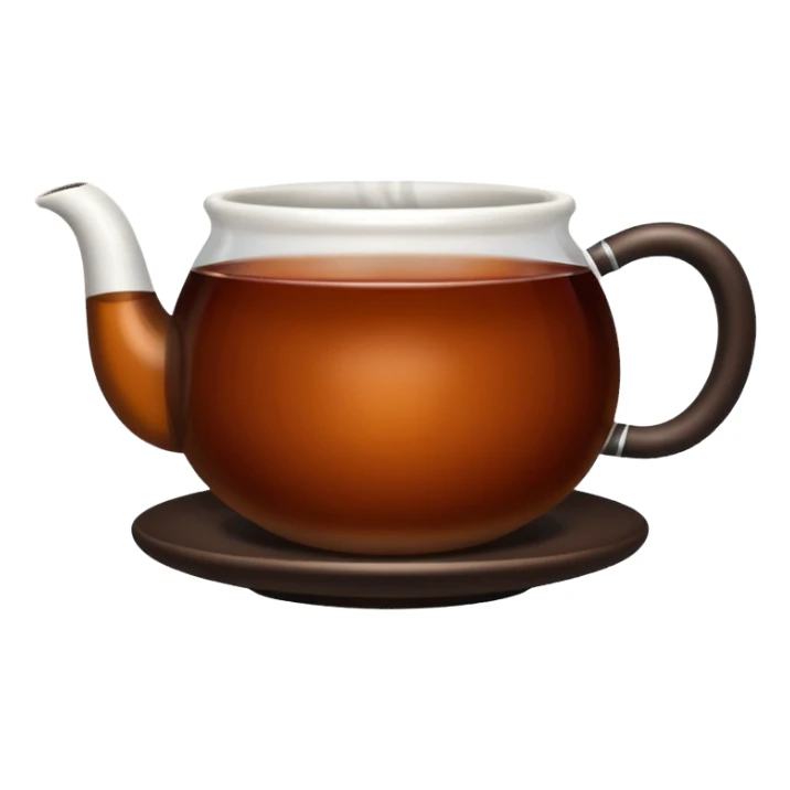 Cup of black tea sticker