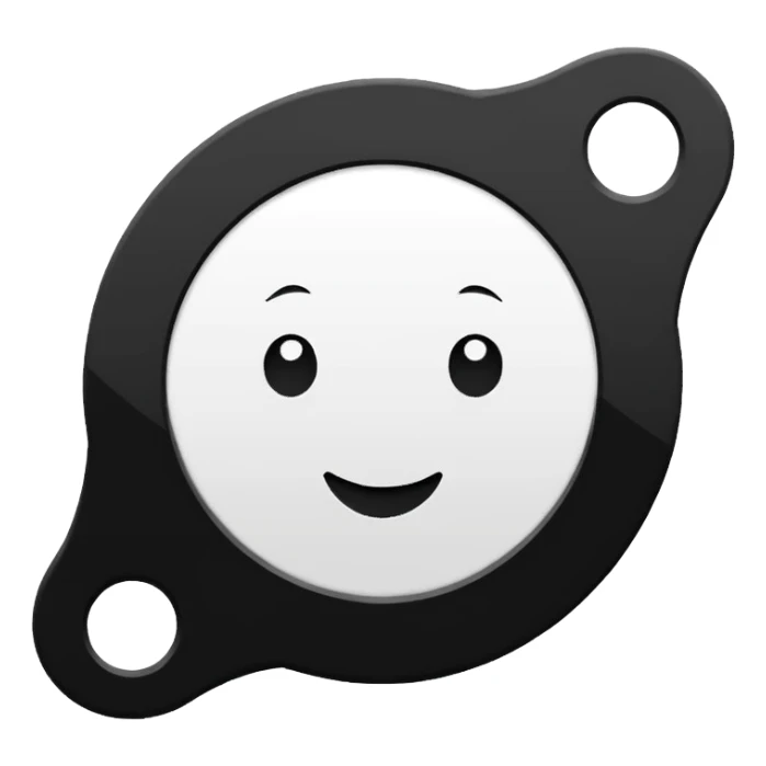 black and white chart sticker