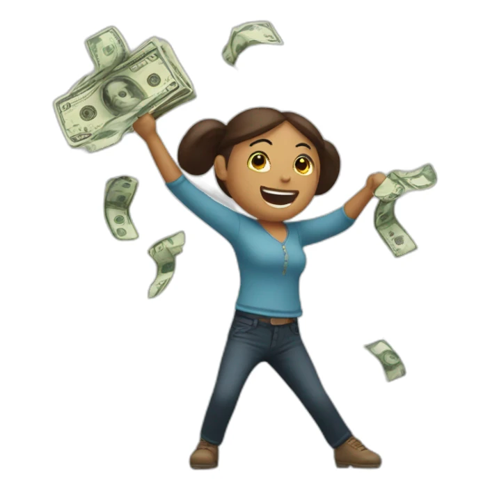 Money dancing macarena sticker