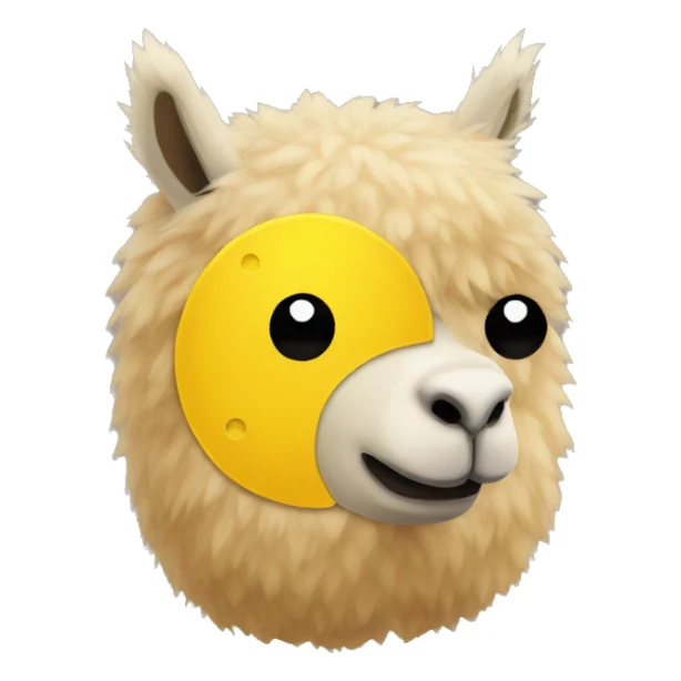 Alpaca pac man sticker