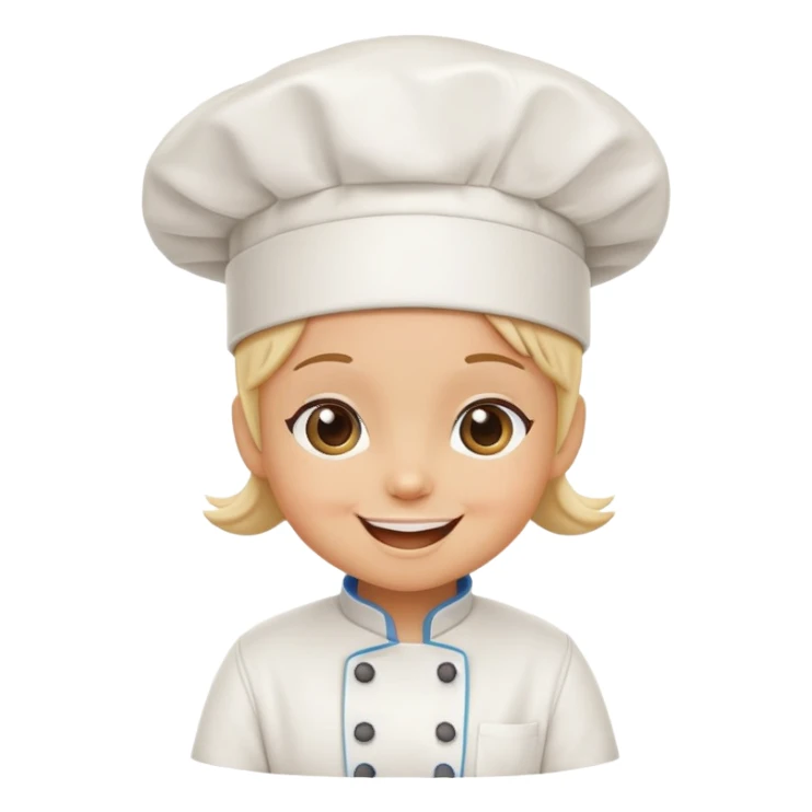 Bimbo bakery mascot character with chef hat sticker