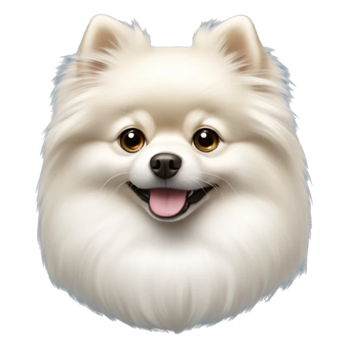 White Norwegian Pomeranian sticker