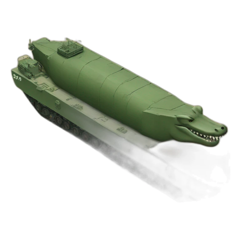 military crocodile tanker sticker
