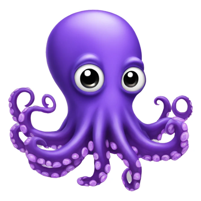 Purple octopus  sticker