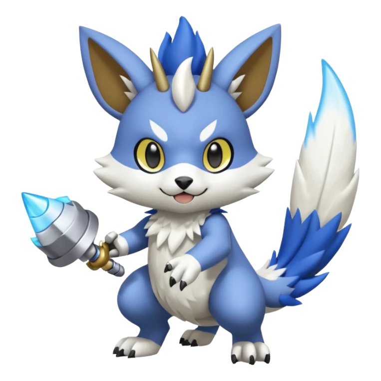 Gatomon-Pteromon-Electrike-Skiddo-fusion sticker