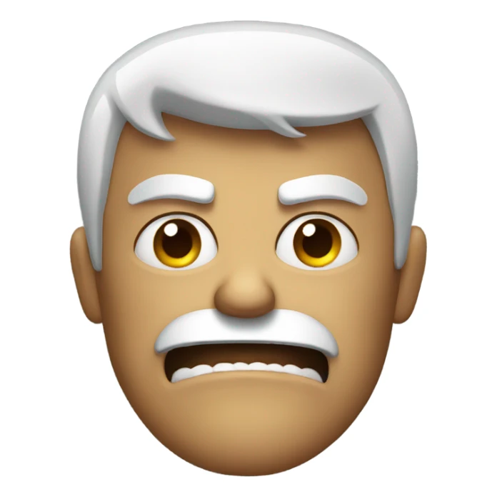 A angry man that is angry sticker