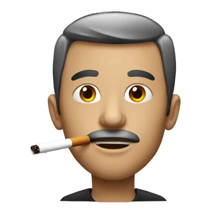 Men Smoking  sticker