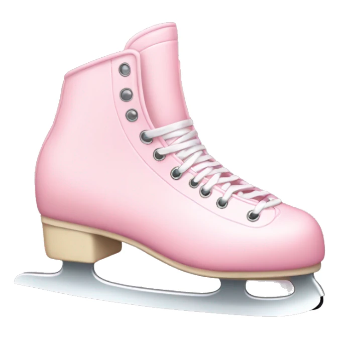 pastel pink ice skates sticker