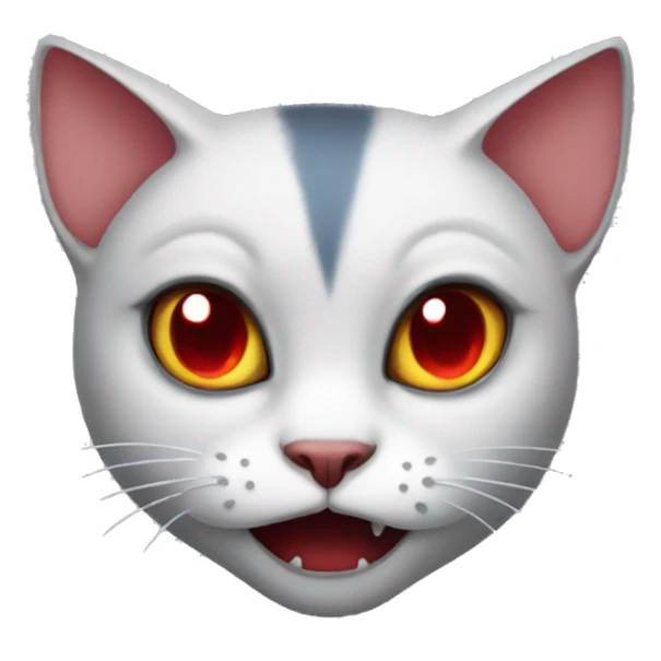 Vampire cat sticker