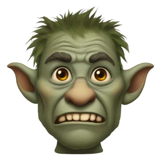 Troll with bad skin sticker