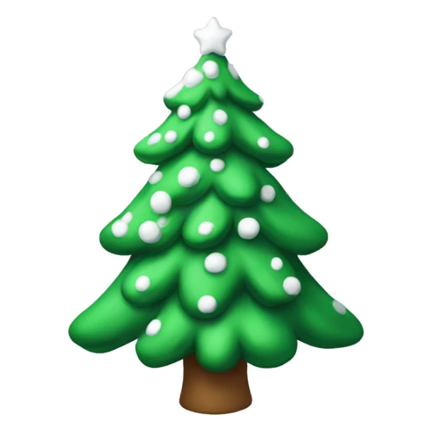 Christmas tree with snów sticker