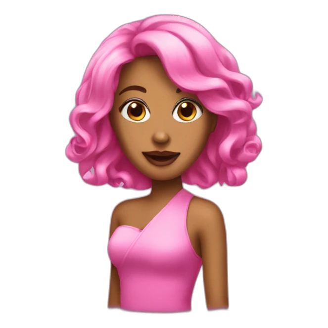 Pink chanteuse sticker