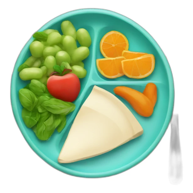 healthy meal plate sticker