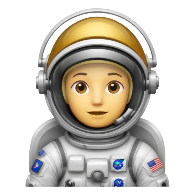 Astronaut floating sticker