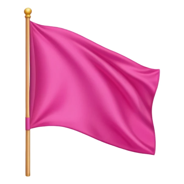 pink flag sticker