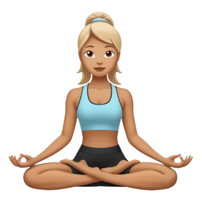 woman does yoga  sticker
