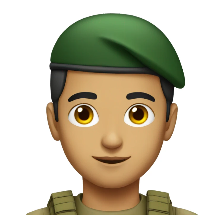 Young Iranian soldier sticker
