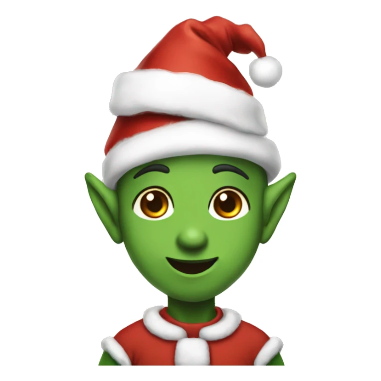 christmas elf cute no human sticker