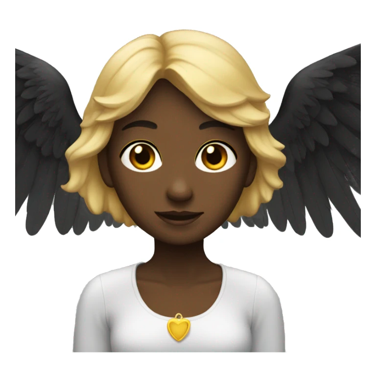 black angel wings sticker