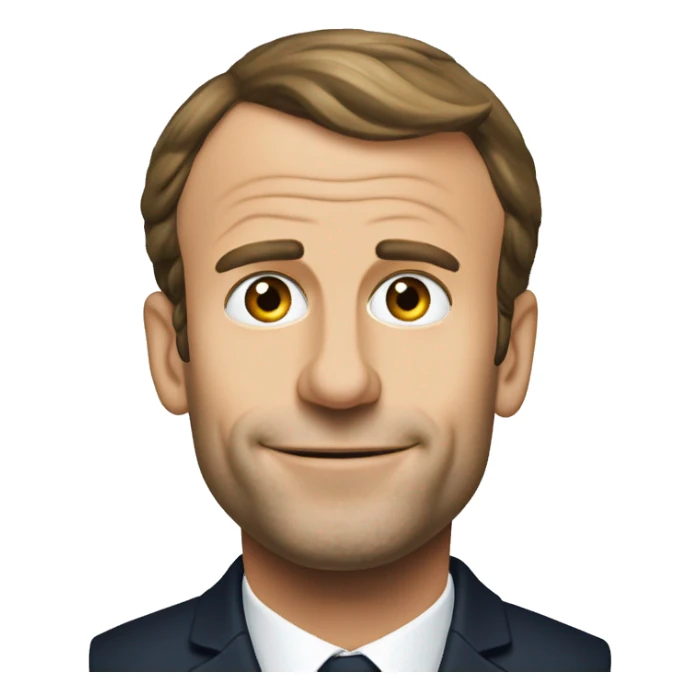 Macron Emmanuel Macron and bier sticker