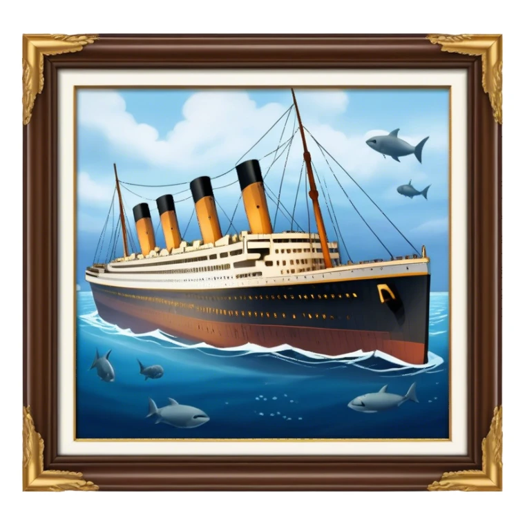the wreck of the titanic sticker