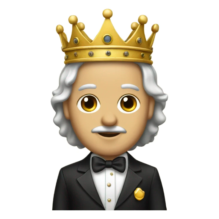 King wearing a tuxedo  sticker