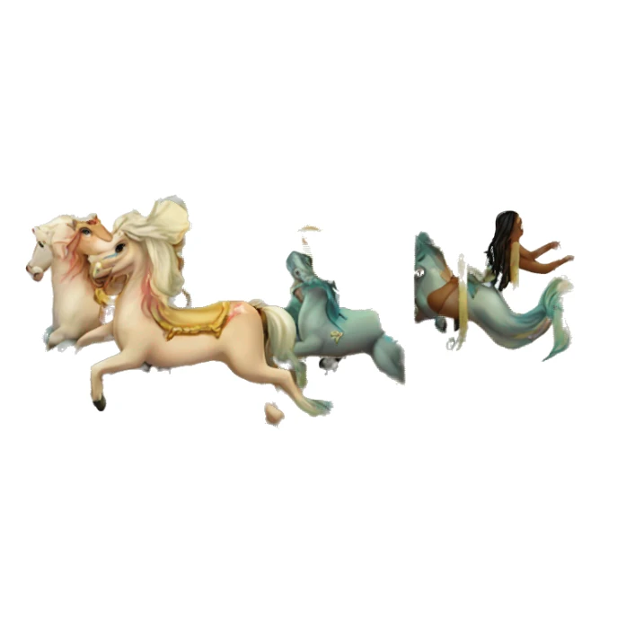carousel with mermaids sticker