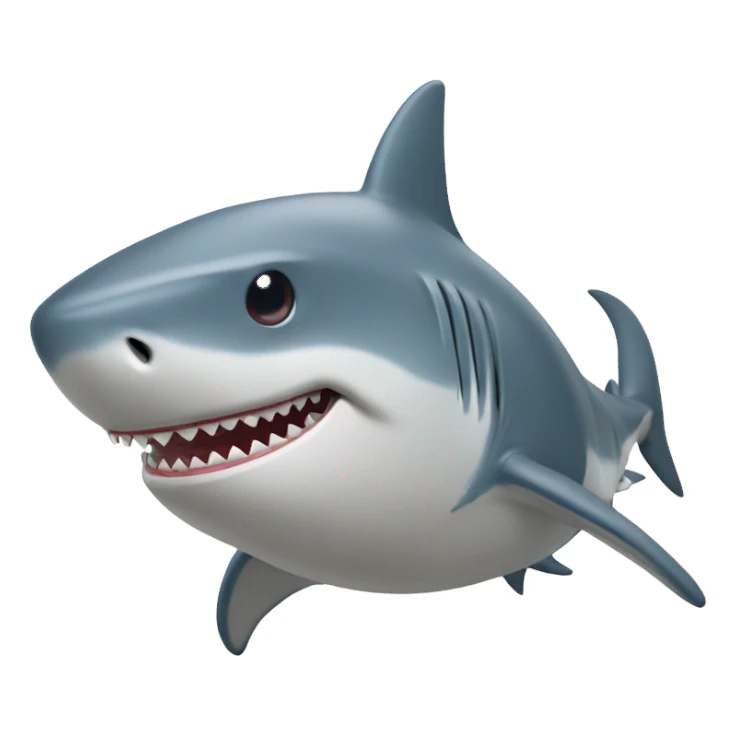 shark with whicher hat sticker