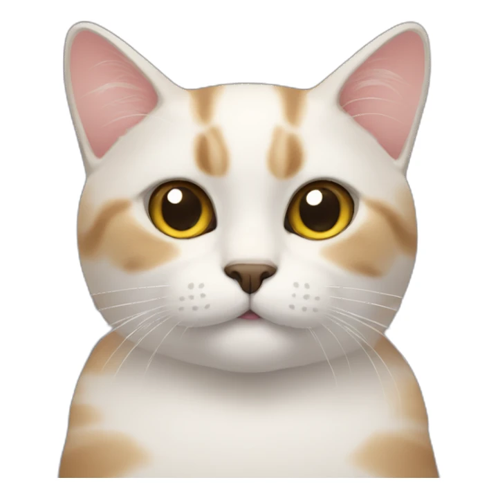 cat with mustaches sticker