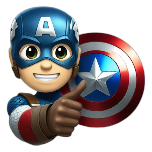 Captain america thumbs up sticker