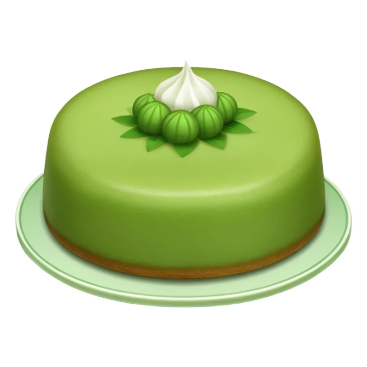 green mochi cake Rice Cake sticker