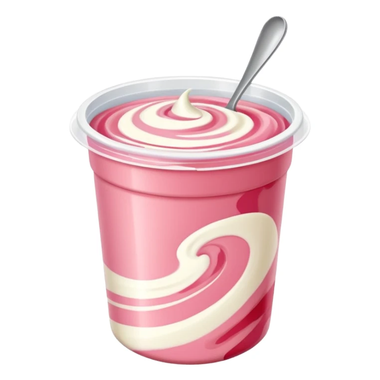 A strawberry joghurt. In the packaging sticker