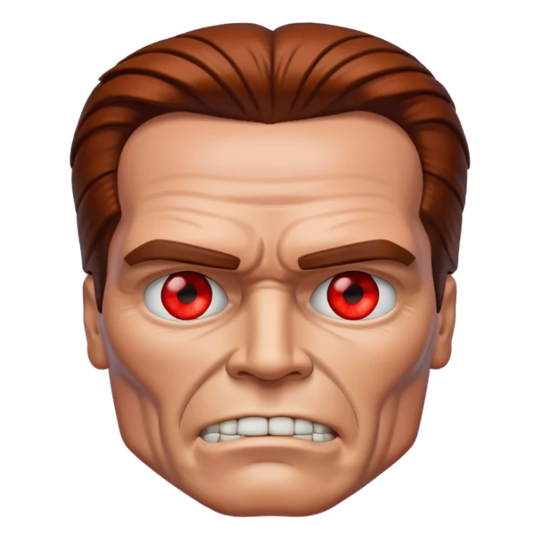 Red eyed Terminator Arnold Schwarzenegger sticker