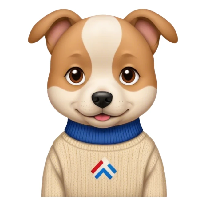 Hund mit AfD Pulli  sticker