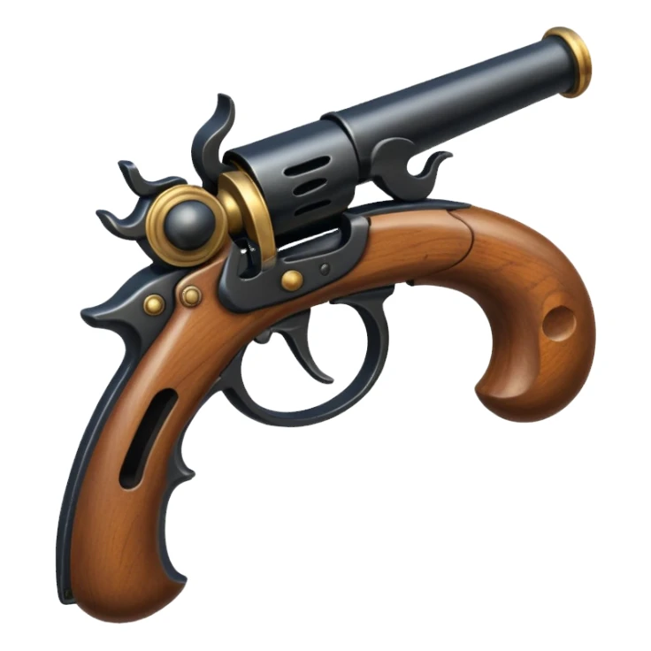 flintlock pistol sticker