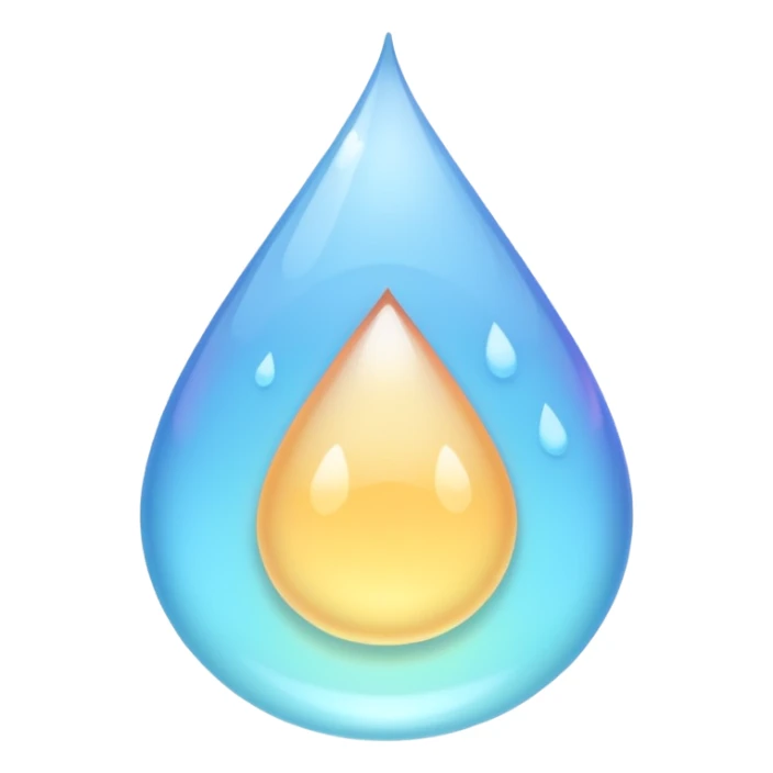 Pastel raindrop sticker