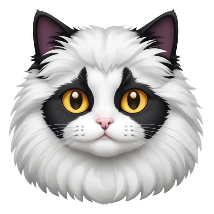 Gatto bianco e nero sticker