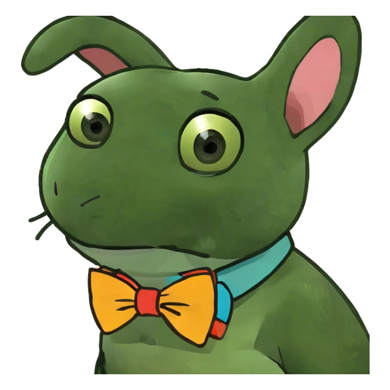 Stitch wearing bunny ears sticker