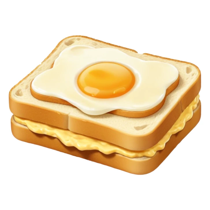 mashed egg sandwich sticker