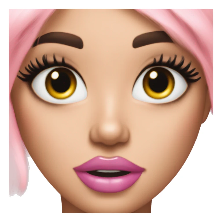 💩😉 pink lashes  sticker